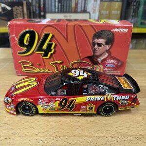 Bill Elliott #94 Car 1:24 NASCAR 1999 McDonald's Drive Thru Ford